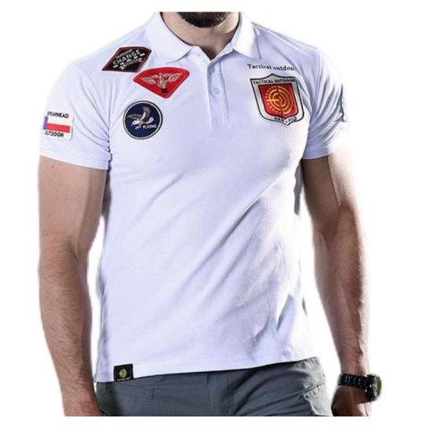 Multi -Standard T -Shirt Men′ S Outdoor Sports Tactical Tactical Polo Shirt Turned Short -Sleeved Summer Men and Women T Short Sleeves